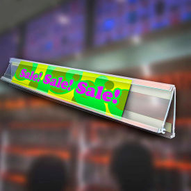 Flip Up C-Channel, 2.25"H x 72"L, CLR - Pkg Qty 5