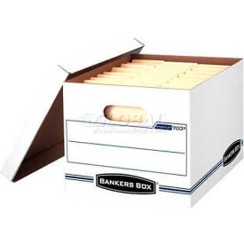Letter/Legal Boxes, 15"L x 12"W x 10"H, White & Blue