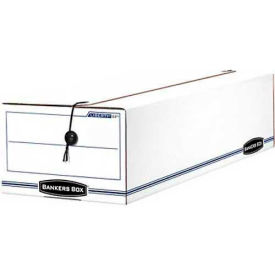 Check & Form Boxes, 23-3/4"L x 8-3/4"W x 7"H, White & Blue