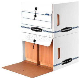 Side-Tab Drop Front Letter Boxes, 15-1/2"L x 13-1/2"W x 10-3/4"H, White & Blue