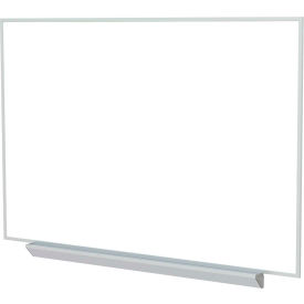 4' x 12' Whiteboard - White Porcelain Surface - Silver Frame