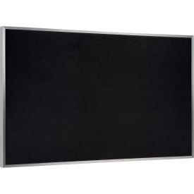 Recycled Rubber Bulletin Board, 46-1/2"W x 36"H, Black
