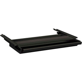 Metal Center Drawer with Lock 24-3/4"W Charcoal Finish