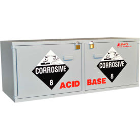 2.5 Liter Base & Acid Corrosive Cabinet, Manual Close, 2 Door, 47"W x 18"D x 18"H, Gray
