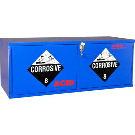 2.5 Liter Acid Cabinet, Manual Close, 2 Door, Plywood, 47"W x 18"D x 18"H
