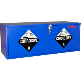 2.5 Liter Corrosive Cabinet, Manual Close, 2 Door, Plywood, 47"W x 18"D x 18"H