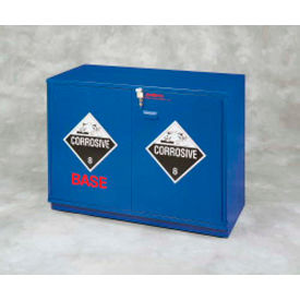 2.5 Liter Base Corrosive Cabinet, Manual Close, 2 Door, Plywood, 35"W x 22"D x 35-1/2"H