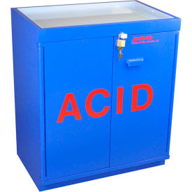 2.5 Liter Acid Cabinet, Fully Lined, Manual Close, 2 Door, Plywood, 31"W x 20"D x 36-5/8"H