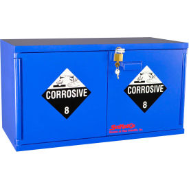 2.5 Liter Acid Corrosive Cabinet, Manual Close, 2 Door, Plywood, 31"W x 14-1/2"D x 17"H