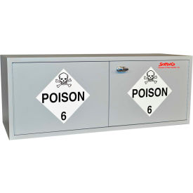 16 Gallon Poison Cabinet, Plywood, 47"W x 18"D x 18"H
