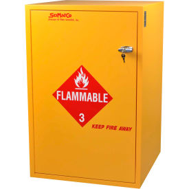 30 Gallon, Floor Flammable Cabinet, Self-Closing, Plywood, 23-7/8"W x 23-7/8"D x 36-5/8"H