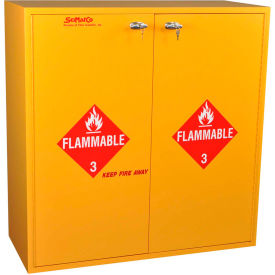 54 Gallon Flammable Cabinet, Self-Closing, Plywood, 43"W x 18"D x 44-5/8"H