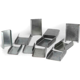 Metal Strap Snap On Steel Strapping Seals, 5/8" Strap Width, Pack of 1000