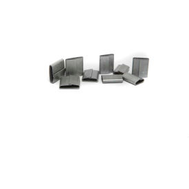 Metal Strap Overlap Push Type Steel Strapping Seals, 1/2" Strap Width, Pack of 1000