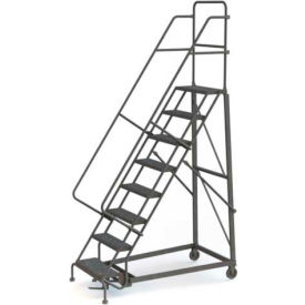 8 Step Grip Strut 600 Lb. Cap. Heavy Duty Steel Rolling Ladder