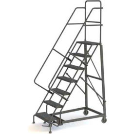 7 Step Grip Strut 600 Lb. Cap. Heavy Duty Steel Rolling Ladder