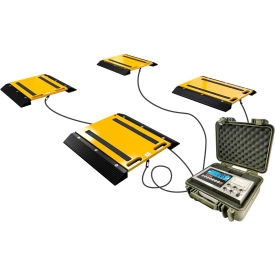 Heavy Duty Portable Vehicle Axel Scale Pads, 50,000 Lb. x 20 Lb, Set of 2 Pads
