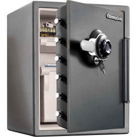 Fire Safe Combination Lock, 18-5/8"W x 19-5/16"D x 23-13/16"H, Gray