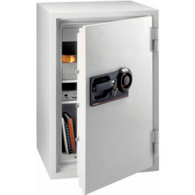 Commercial Fire Safe Combination Lock 25-7/16" x 23-7/16" x 39-13/16" Lt Gray