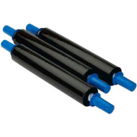 Stretch Wrap W/Extended Core Handle, Cast, 80 Gauge, 20"Wx1000'L, Black