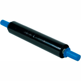 Stretch Wrap W/Extended Core Handle, Cast, 80 Gauge, 20"Wx1000'L, Black