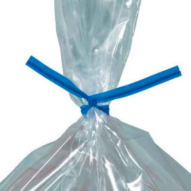Plastic Twist Ties, 7"L x 5/32"W, Blue, 2000/Pack