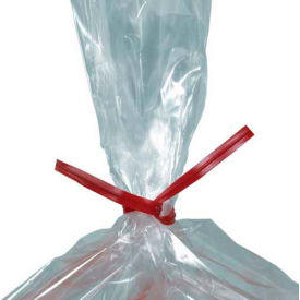 Plastic Twist Ties, 8"L x 5/32"W, Red, 2000/Pack