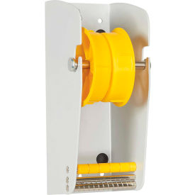 Manual Wall Mount Dispenser Up To 3" Width Labels, 9"L x 5"W x 3-3/4"H