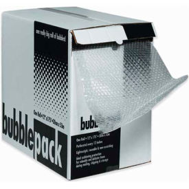 Perforated Bubble Roll W/Dispenser, 24"W x 175'L x 3/16" Bubble, Clear
