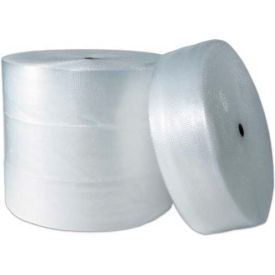 Perforated Air Bubble Roll, 12"W x 250'L x 1/2" Bubble, Clear, 4/Pack