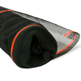 Fire Resistant Safety Netting, 4 Ft. x 150 Ft., Black, 1 Roll