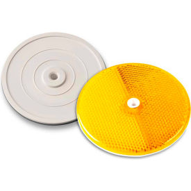 3-1/4" Amber Centermount Reflector, Plastic Backplate, RT-90A