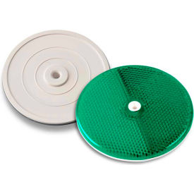 3-1/4" Green Centermount Reflector, Plastic Backplate, RT-90G