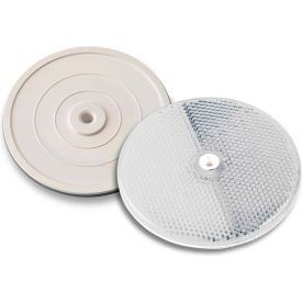 3-1/4" White Centermount Reflector, Plastic Backplate, RT-90W