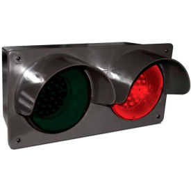 LED Traffic Controller Signal, Horizontal, Red/Green, Wall Mount, 120V
