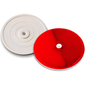 3-1/4" Red Centermount Reflector, Plastic Backplate, RT-90R