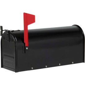 Standard Steel Residential Mailbox, Without Pole, 7"W x 19"D x 9"H Mailbox Dim.
