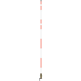 Hydrant/Utility Marker, 7' Long with L-Bracket, Red/White
