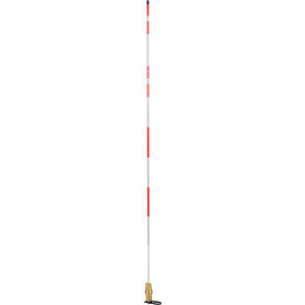 Hydrant/Utility Marker, 5' Long with Flat Bracket, Red/White