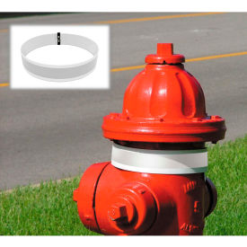 2"W White Reflective Vinyl PVC Hydrant Collars