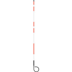 Hydrant/Utility Marker, 5' Long with Port Mount Bracket, Red/White