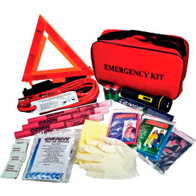 79 Pc. Deluxe Roadside Emergency Kit with Road Flares