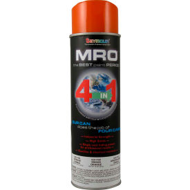 MRO Industrial Enamel 16 Oz. Omaha Orange 6 Cans/Case