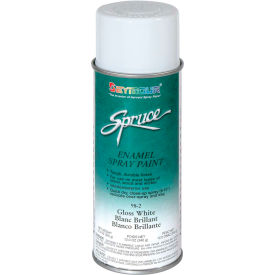 Spruce General Use Spray Paint 16 Oz. Gloss White 12 Cans/Case