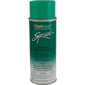 Spruce General Use Spray Paint 16 Oz. Parrot Green Semi-Gloss 12 Cans/Case