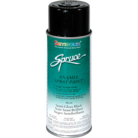 Spruce General Use Spray Paint 16 Oz. Satin Black 12 Cans/Case