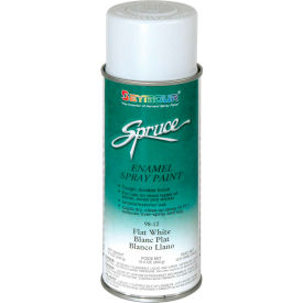 Spruce General Use Spray Paint 16 Oz. Flat White - 12 Cans/Case