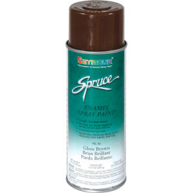 Spruce General Use Spray Paint 16 Oz. Gloss Brown 12 Cans/Case