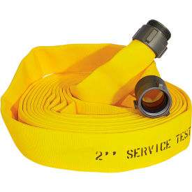 Fire Hose, 1-1/2" X 50 Ft, 400 PSI, Yellow