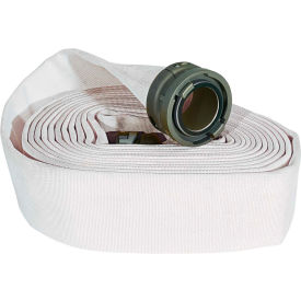 Double Jacket Fire Hose, 2-1/2" X 50 Ft, 400 PSI, White